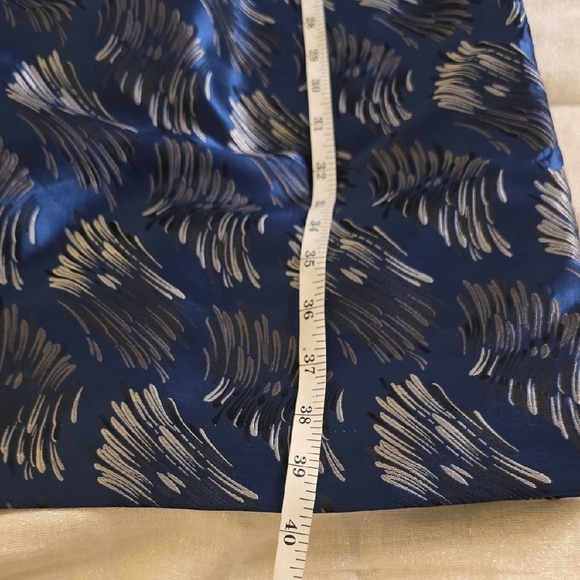 Anne Klein Blue and Black Patterned Mini Dress - Picture 11 of 16